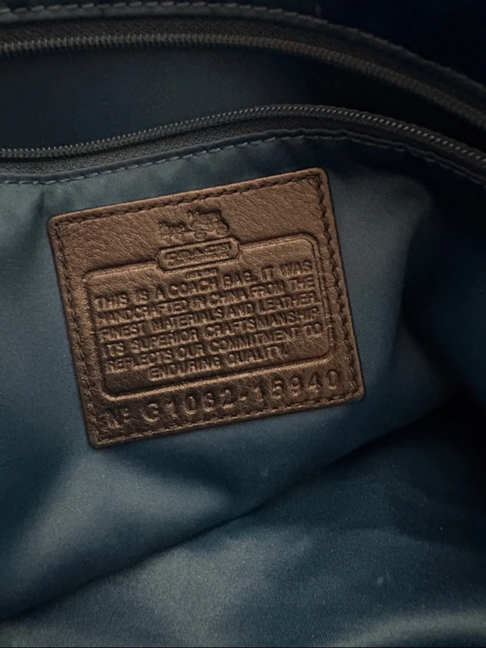 Coach Black and Gray Sequin Signature Satchel - Picture 4 of 4
